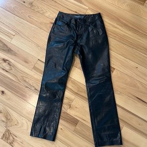 Gap Bootcup Leather Black Jeans size 1